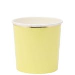 8 Bicchieri Piccoli Colori Misti con Bordo Oro