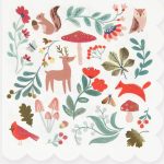 16 Tovaglioli Bosco Invernale