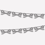 Festone Fiocchi Bianchi e Neri Halloween