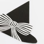 16 Tovaglioli Cappello Strega Nero