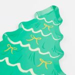 8 Piatti Albero di Natale con Fiocchi