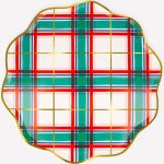 8 Piatti Natale Tartan