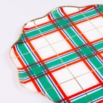 8 Piatti Natale Tartan