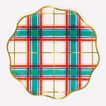 8 Piattini Natale Tartan