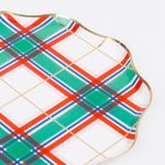 8 Piattini Natale Tartan