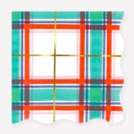 16 Tovaglioli Piccoli Natale Tartan