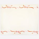 Runner Bianco con Fiocchi Rossi e Rosa