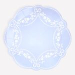 8 Piattini Azzurri Rococò