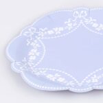 8 Piattini Azzurri Rococò