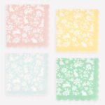 16 Tovaglioli Pasqua Pastello Piccoli