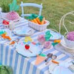 16 Tovaglioli Carota a Quadretti