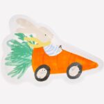 8 Piatti Coniglietto Auto da Corsa