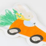 8 Piatti Coniglietto Auto da Corsa